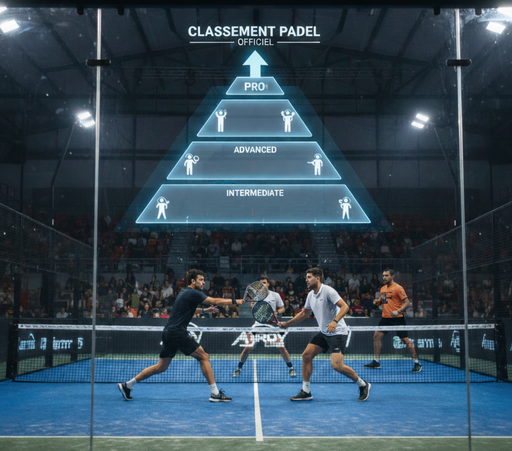 Illustration du classement au padel