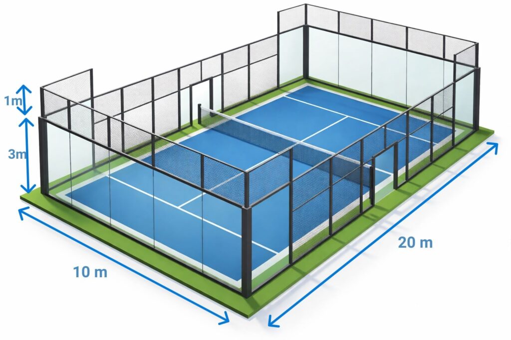 Dimensions terrain de padel