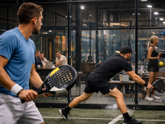 Illustration de la reconversion au padel