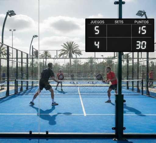 illustration du score au padel
